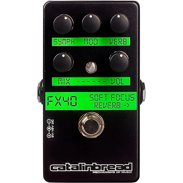 Catalinbread Soft Focus Shoegaze Plate Reverb Effects Pedal Black