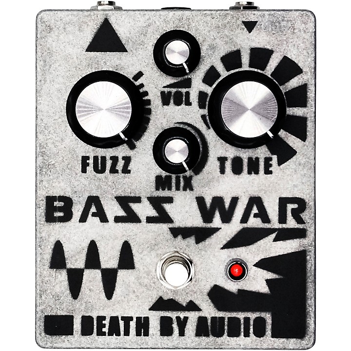 Bass War Fuzz Distortion Bass Effects Pedal Silver