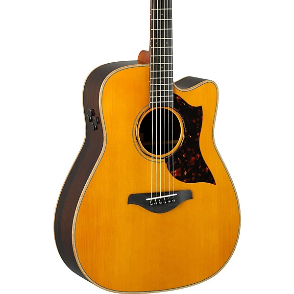 Yamaha A Series A3R Dreadnought Acoustic Electric Guitar Vintage Natural