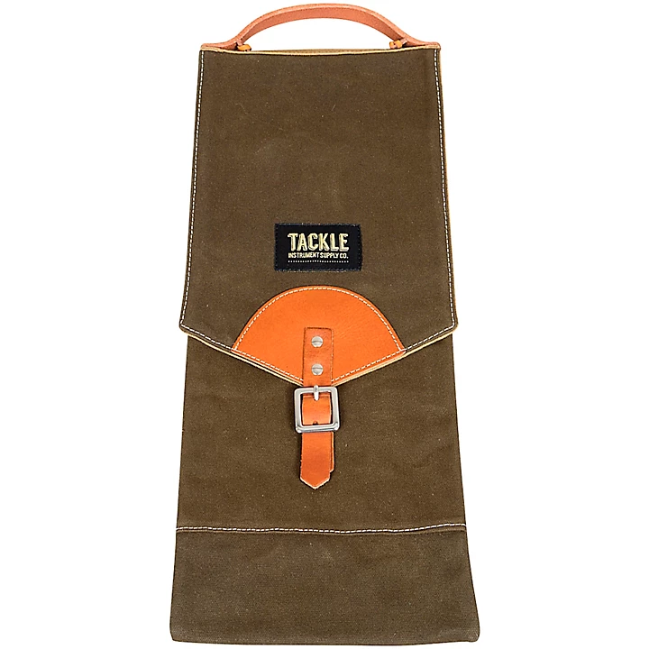 Forest Green Waxed Canvas Compact Stick Bag