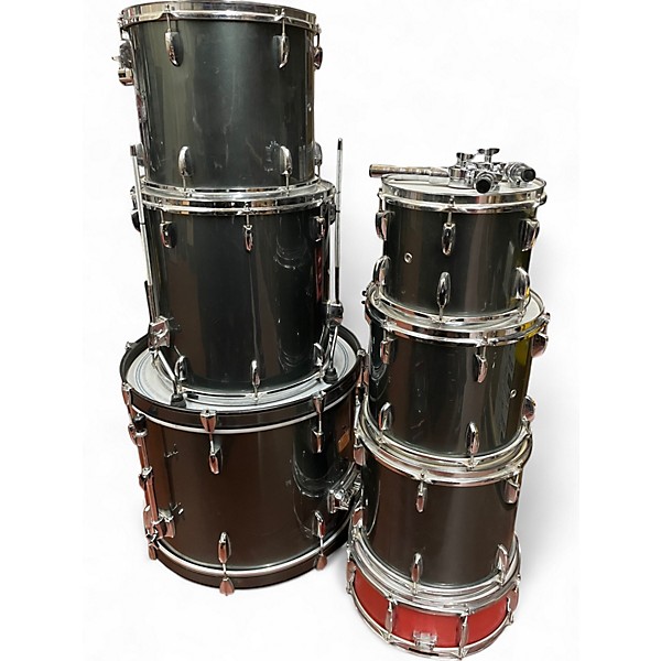 Pearl Used Pearl 7 Piece Export Gunmetal Gray Drum Kit.gc
