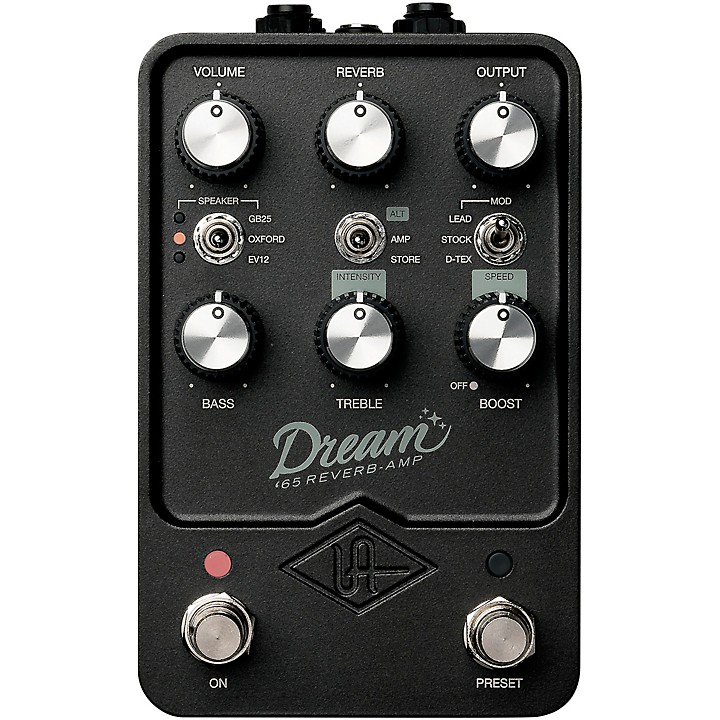 Universal Audio UAFX Dream '65 Reverb Amp Effects Pedal Black