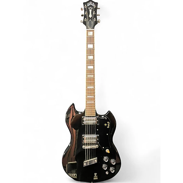 Used Guild S100 Black Solid Body Electric Guitar