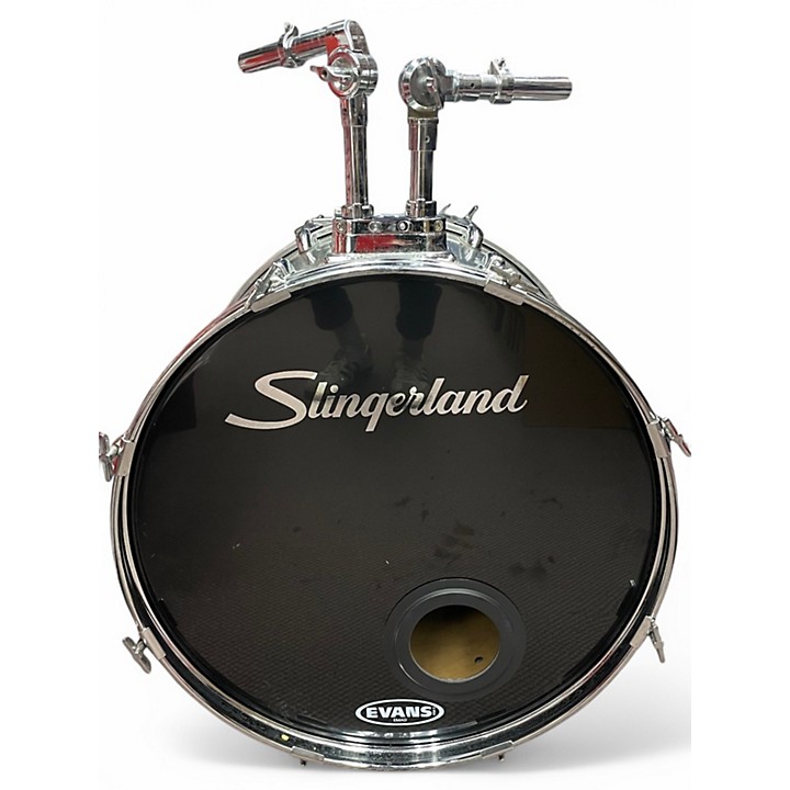 Slingerland Used Slingerland 4 Piece 4 Piece Chrome Drum Kit.gc