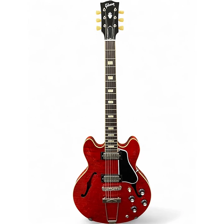 Used Gibson ES390 CHERRY RED Hollow Body Electric Guitar