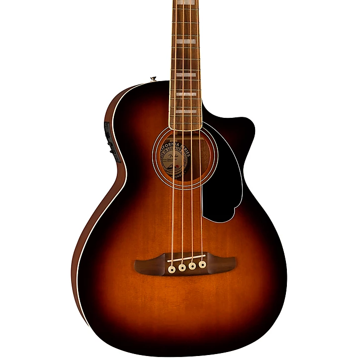 Kingman Acoustic Electric Bass Guitar Shaded Edge Burst