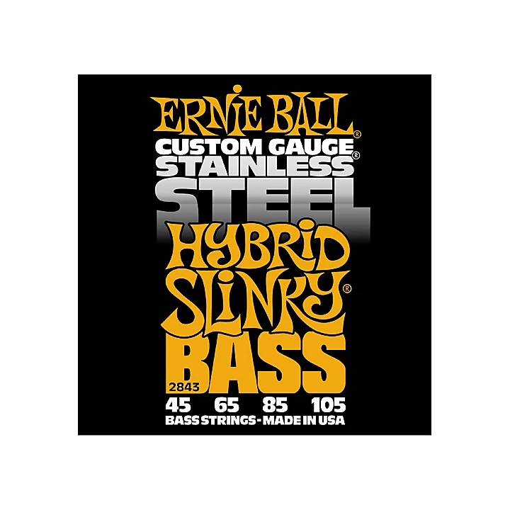2843 Hybrid Slinky Stainless Steel Bass Strings
