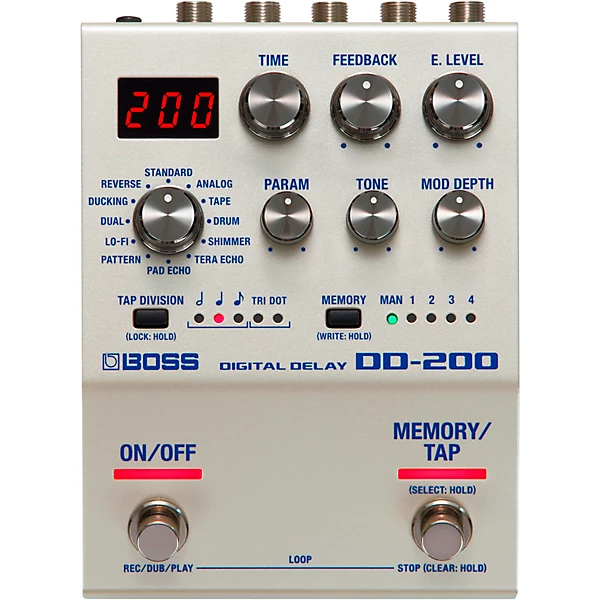 BOSS DD 200 Digital Delay Effects Pedal