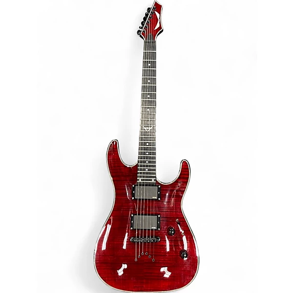 Dean Used Dean Custom 450 Trans Red Solid Body Electric Guitar.gc