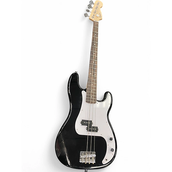 Used Squier Precision Bass Black Electric Bass Guitar