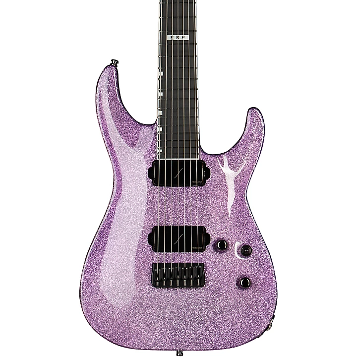 E II Horizon NT 7B Baritone Electric Guitar Purple