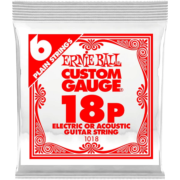 ERNIE BALL 1018 018GA SNGL ELEC STR