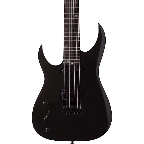 Sunset 7 String Triad Left Handed Electric Guitar Gloss Black