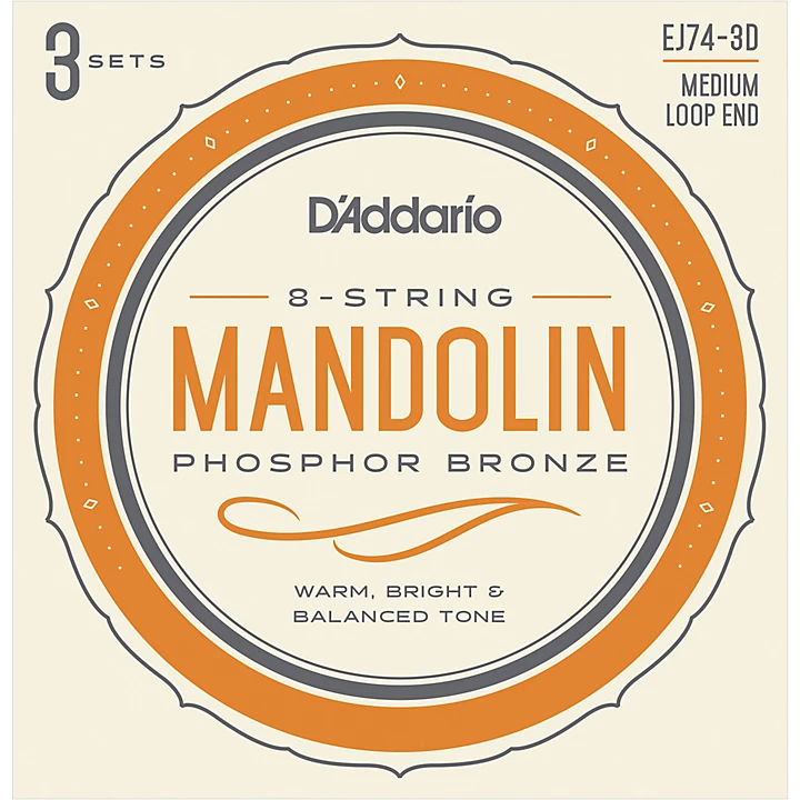 EJ74 3D Phosphor Bronze Medium Mandolin Strings