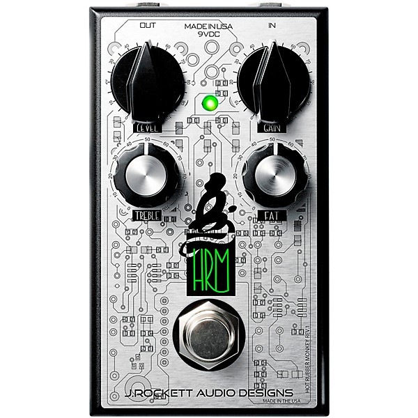 Hot Rubber Monkey HRM Overdrive Effects Pedal Black and Silver