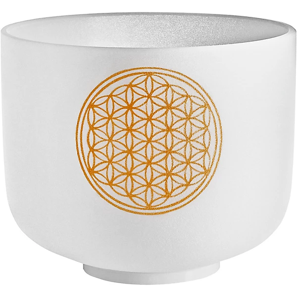 Sonic Energy Flower of Life Crystal Singing Bowl 8 in