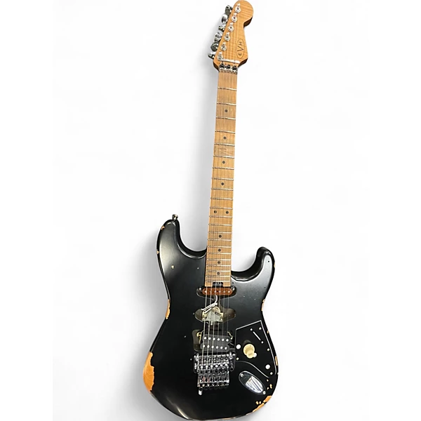EVH Used EVH FRANKENSTEIN RELIC Black Solid Body Electric Guitar.gc