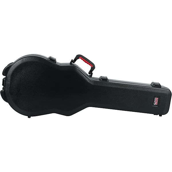 TSA ATA Molded Gibson Les Paul Guitar Case Black Black