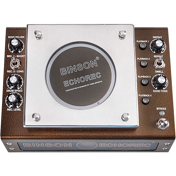Binson Echorec Delay Effects Pedal Silver and Brown