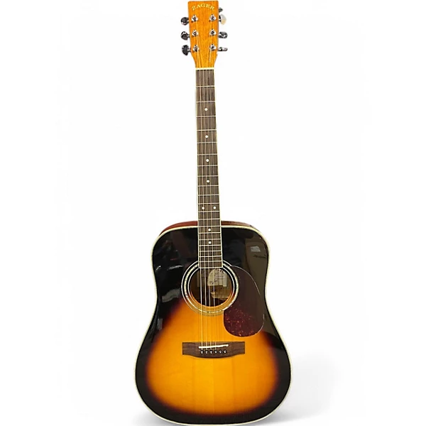 Used Zager ZAD 50/VS 2 Tone Sunburst Acoustic Guitar