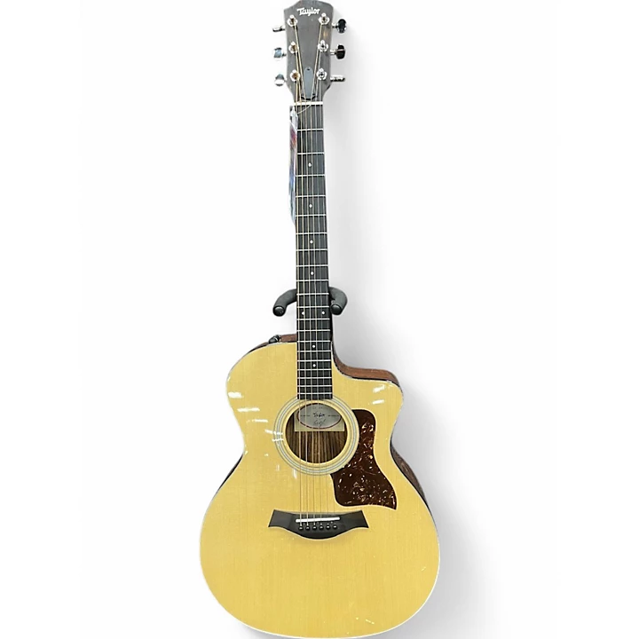 Used Taylor 214CE PLUS Natural Acoustic Electric Guitar
