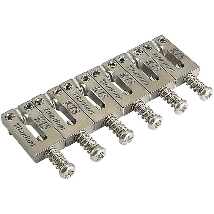 Stratocaster Style Block Saddles 2 1 8 54 mm Spacing Titanium