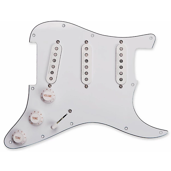 Classic Loaded Prewired Pickguard White