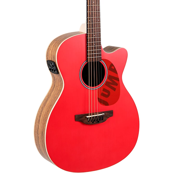 Applause AEO 69 Jump Series OM Acoustic Electric Guitar Lipstick