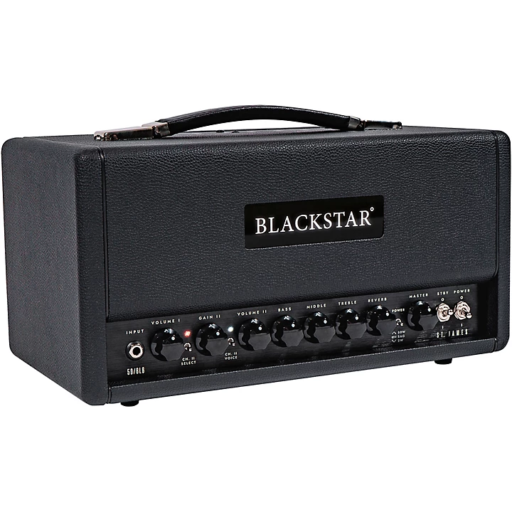 St James 50 6L6 50W Tube Guitar Head Black