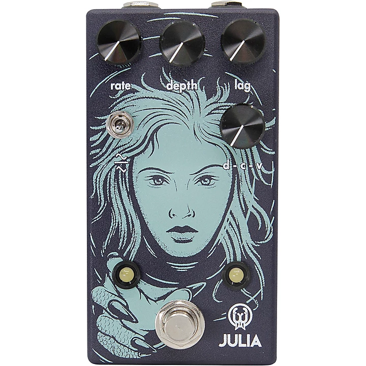 Julia Analog Chorus Vibrato V2 Effects Pedal Lavender