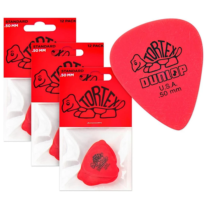 Tortex Standard Guitar Picks 50mm 3 Dozen 50 mm Dozen