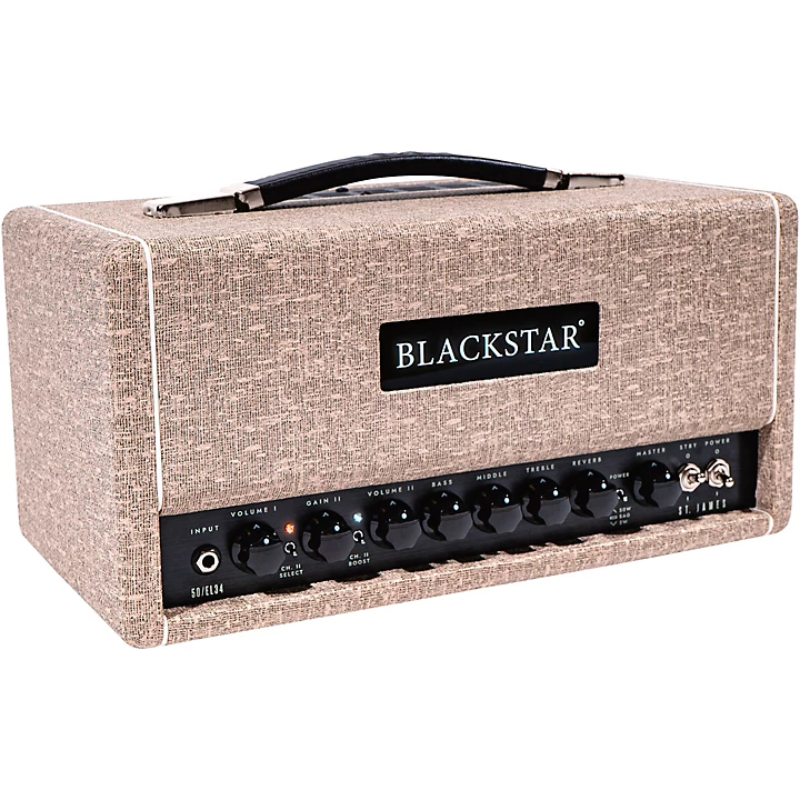 Blackstar St. James 50 EL34 50W Tube Guitar Head Fawn