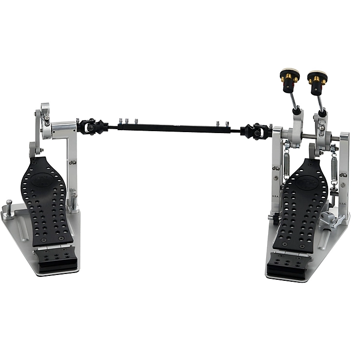 Colorboard Machined Direct Drive Double Bass Drum Pedal with Black Footboard