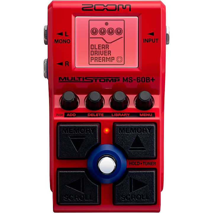 MS 60B MultiStomp Bass Effects Pedal Red
