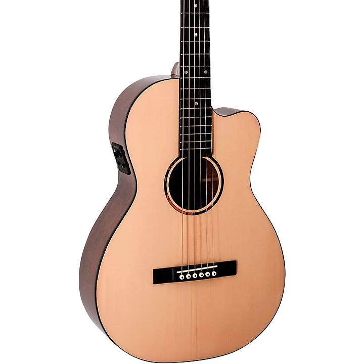 G6 Series Single 0 Spruce Mahogany Acoustic Electric Guitar Natural
