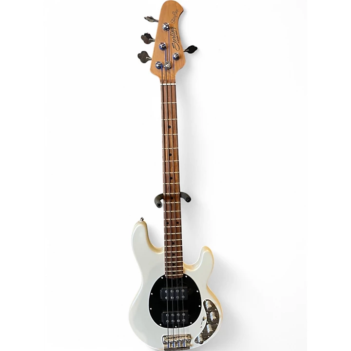 Used Sterling by Music Man Ray34HH Pearl White Electric Bass Guitar