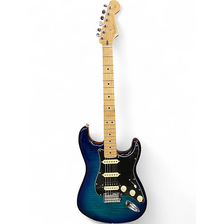 Used Fender Standard Stratocaster Blue Solid Body Electric Guitar