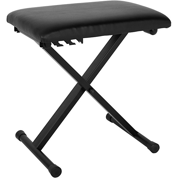 Padded Piano Bench Black
