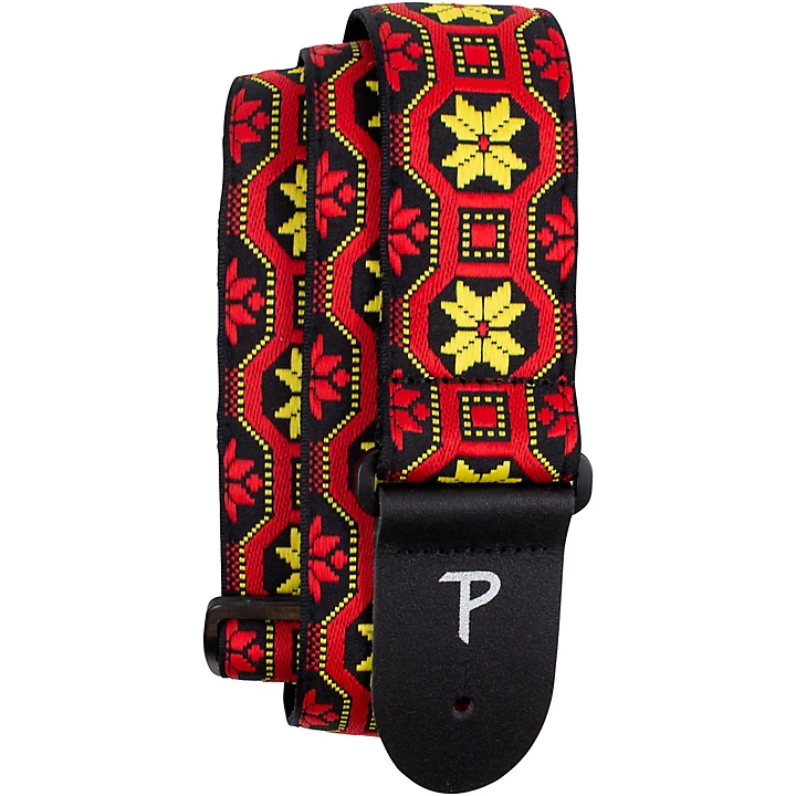Jacquard Guitar Strap Red 2 in