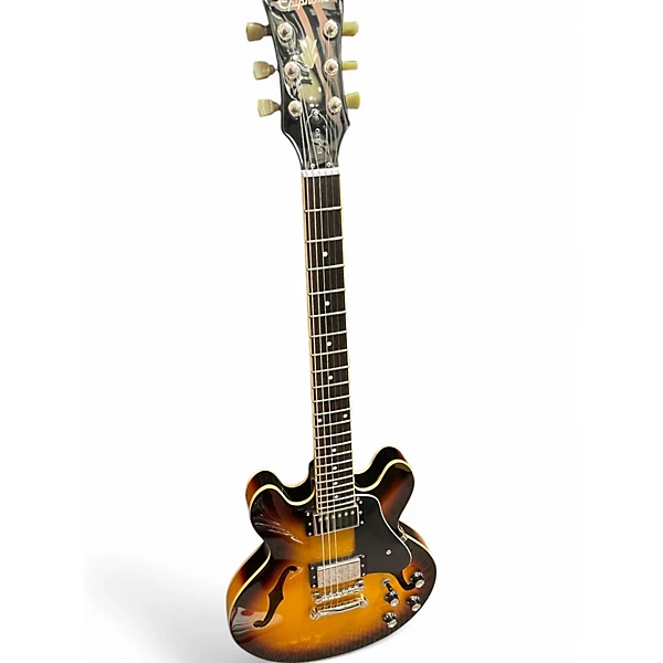 Used Epiphone ES339 2 Color Sunburst Hollow Body Electric Guitar