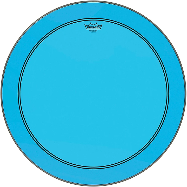 Powerstroke P3 Colortone Blue Bass Drum Head 26 in