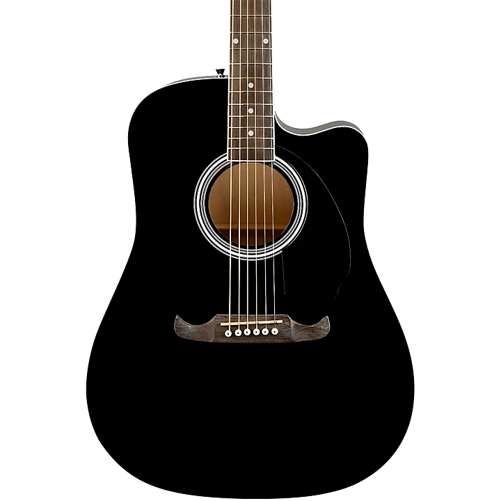 Fender FA 125CE Dreadnought Acoustic Electric Guitar Black