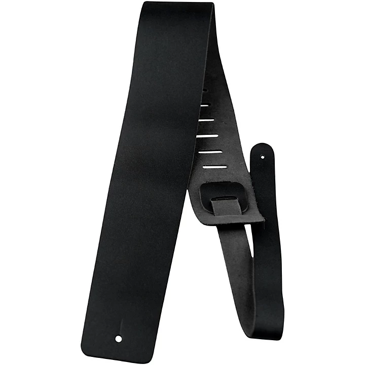 35 Basic Leather Guitar Strap Black 39 to 58 in