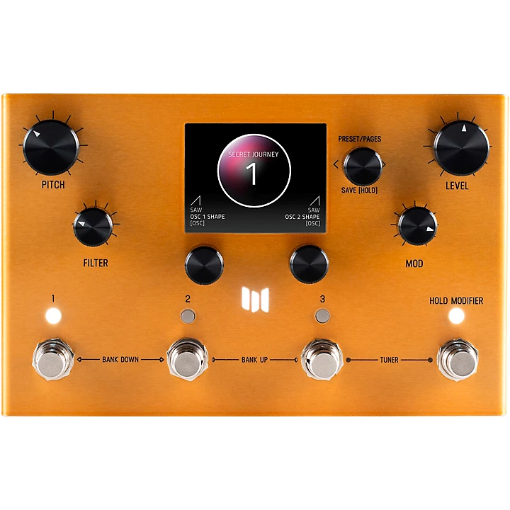 Enzo X Modular Instrument Synthesizer Pedal Translucent Gold