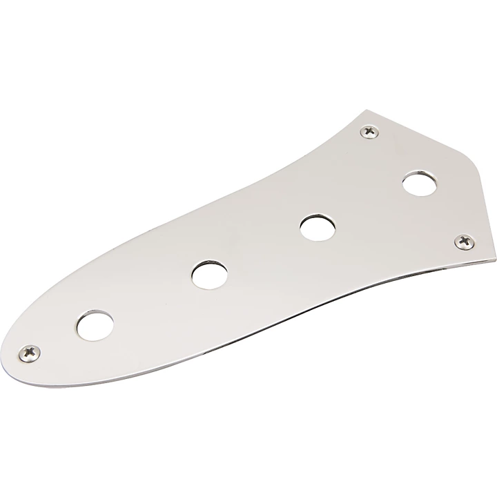 Control Plate for Deluxe Jazz Bass Chrome