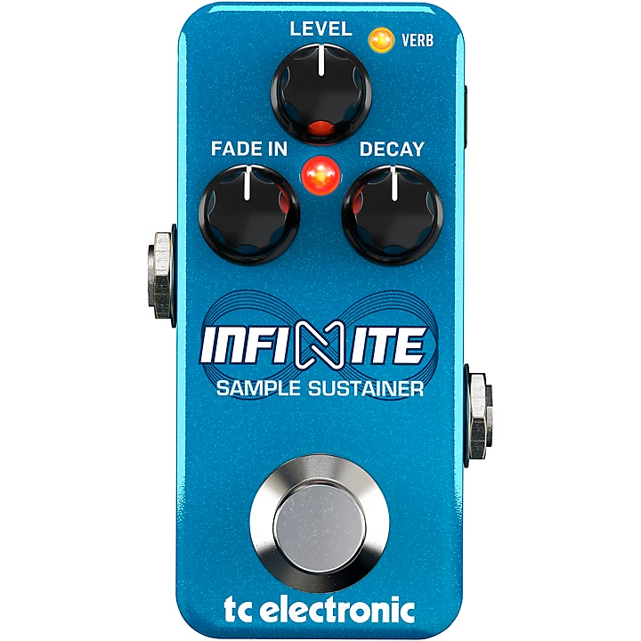 Infinite Sample Sustainer Mini Effects Pedal Blue