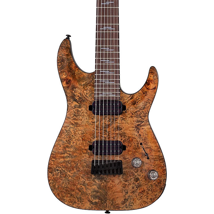 Schecter Guitar Research Omen Elite 7 String Electric Guitar Charcoal