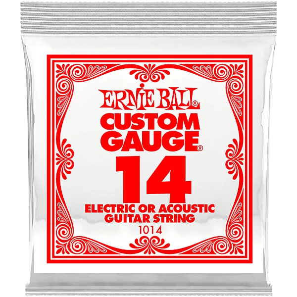 Single Plain Steel Electric or Acoustic Guitar String