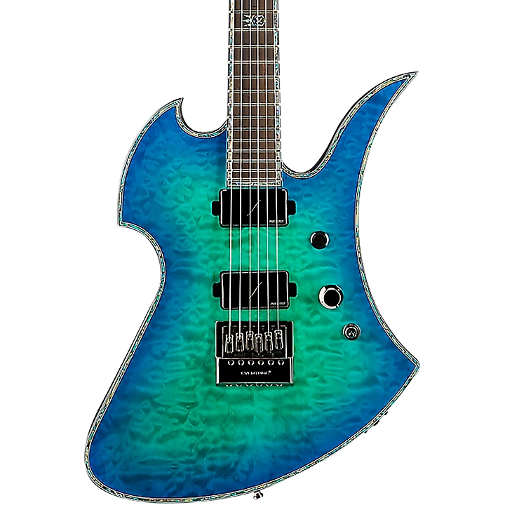 Mockingbird Extreme Exotic with Evertune Bridge Electric Guitar Cyan Blue