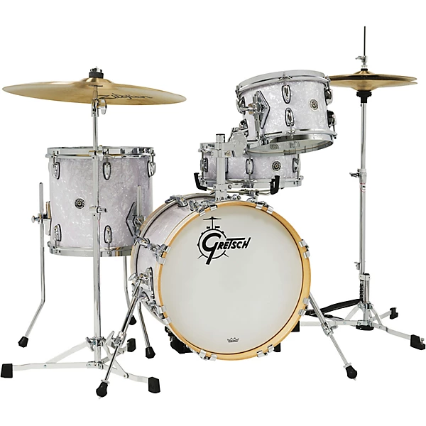 Gretsch Drums Brooklyn 4 Piece Micro Kit Shell Pack White Marine Pearl